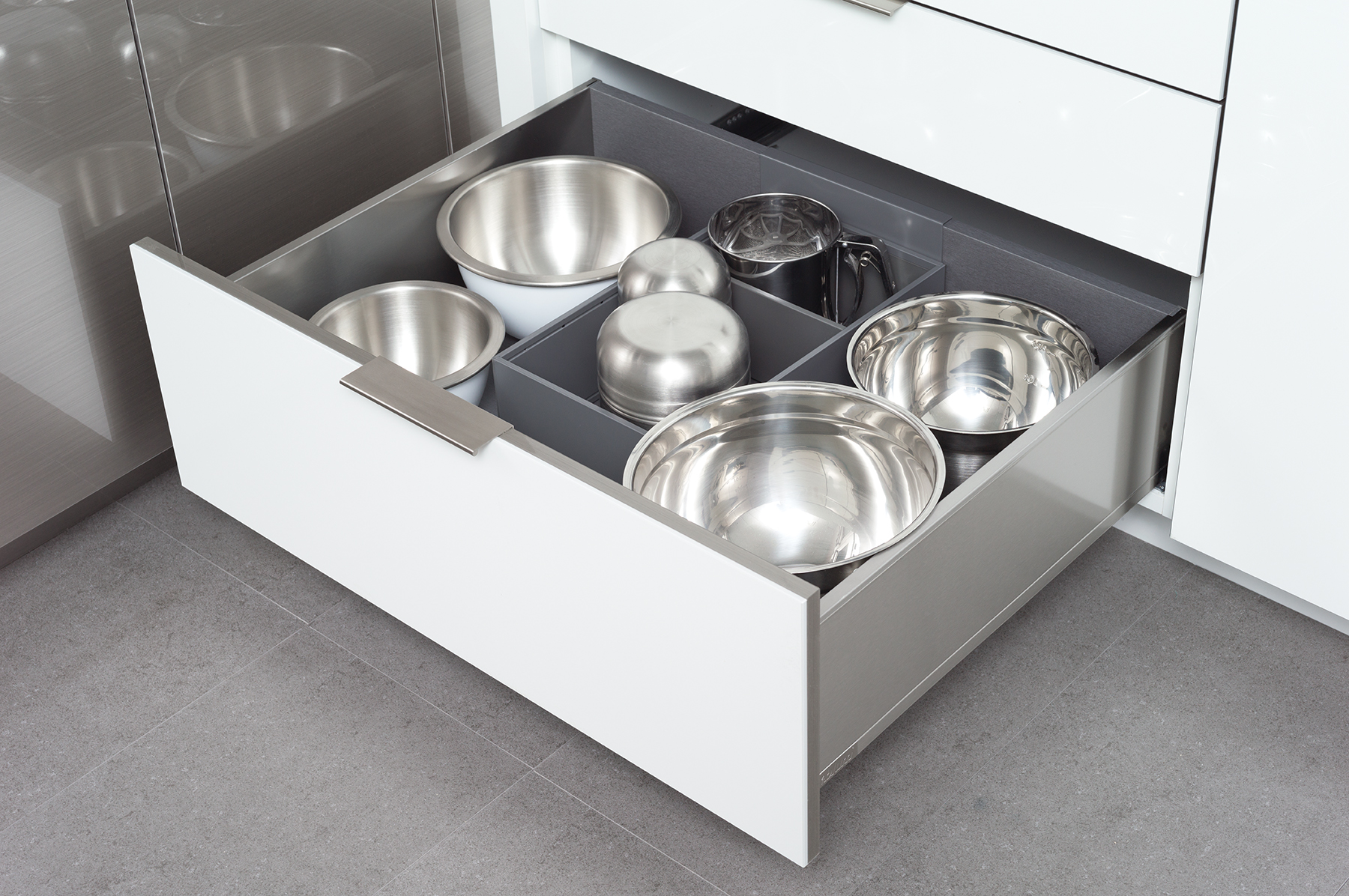 Deep Drawer Organizer for Stainless Steel Drawers Dura Supreme