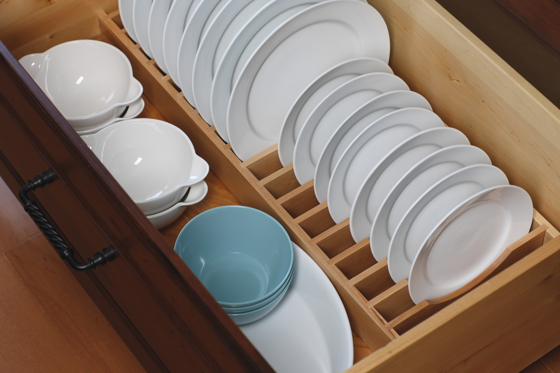 Dish Storage Drawer - Dura Supreme Cabinetry
