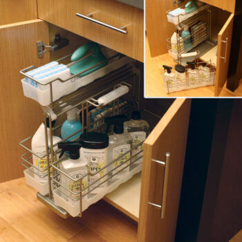 Shallow Roll-Out Above Drawer - Lid Storage - Dura Supreme Cabinetry