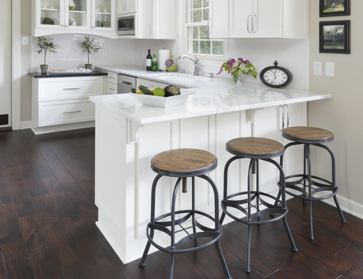 No Room For A Kitchen Island Add A Peninsula To Your Kitchen Dura Supreme Cabinetry