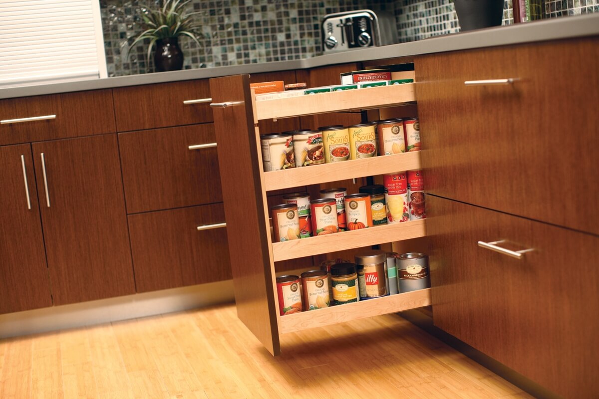Tall Pantry with Roll-Out Shelves - Dura Supreme Cabinetry