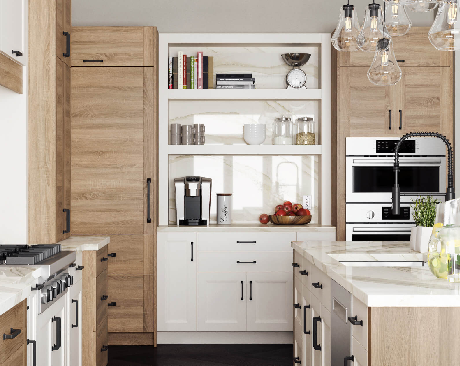 Kitchen Work Zones: How to Design a Coffee Bar Station - Dura Supreme  Cabinetry