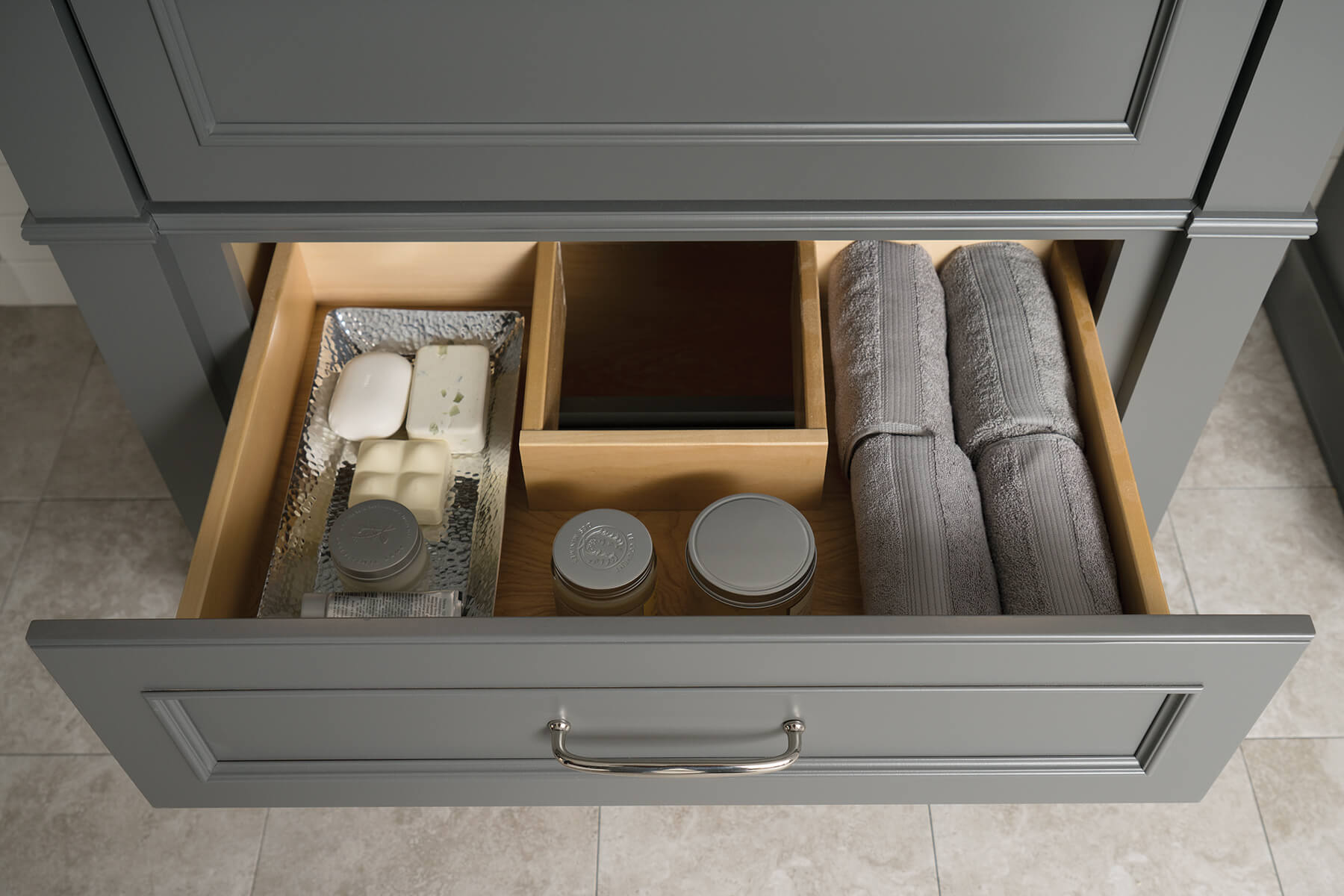 Plate Rack and Dish Storage Drawer Combo - Dura Supreme Cabinetry